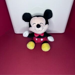 TY Disney Mickey Mouse Plush-Sleeping/Closed Eyes- 8” Stuffed Animal